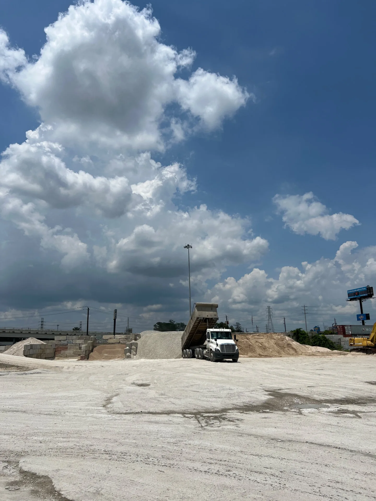 Valley Us dump truck working at a Texas site